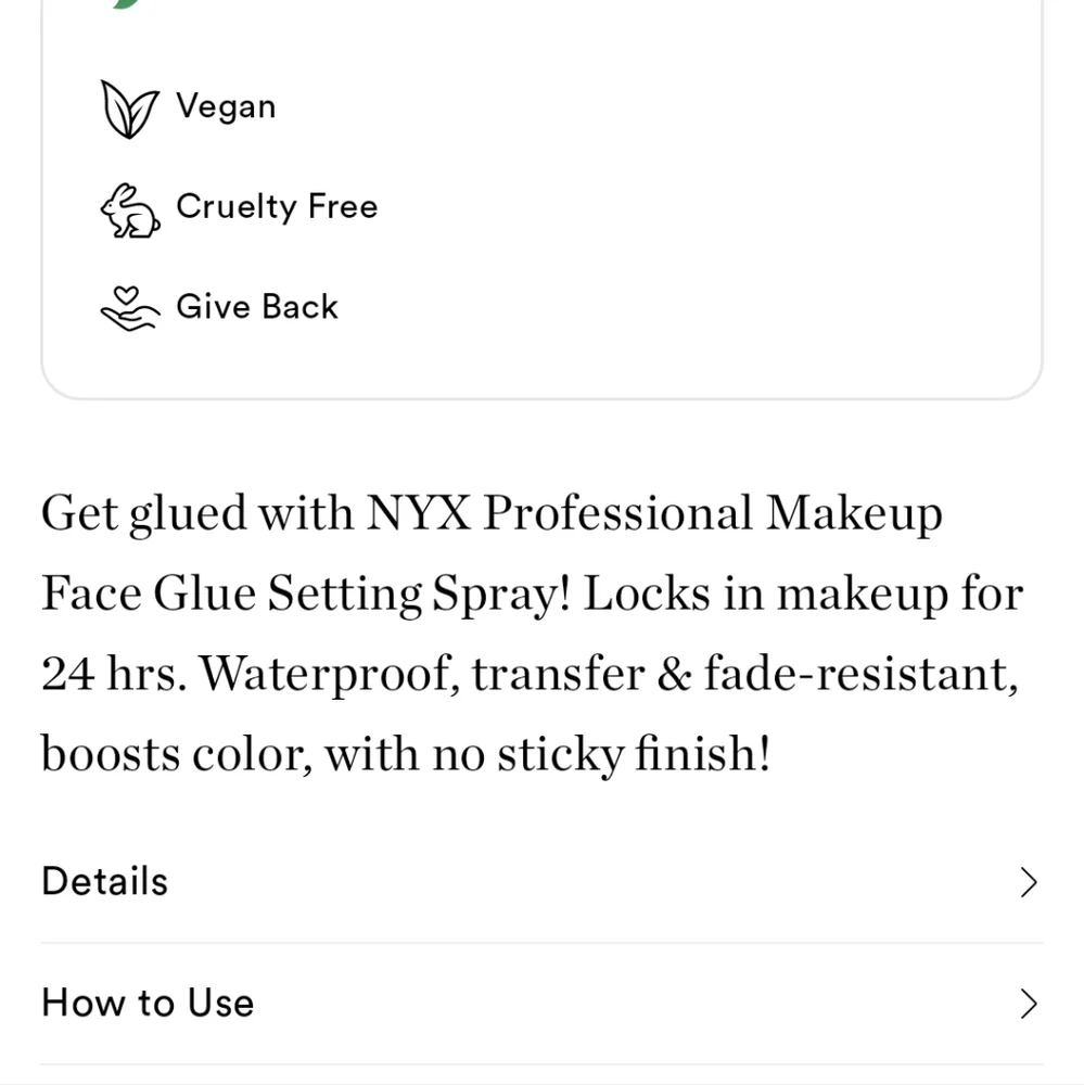 NYX Professional Makeup The Face Glue Setting Spray 🆕